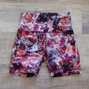 Lululemon HR Wunder Train 6" Shorts Urbantricity Multi UBYM Size 4